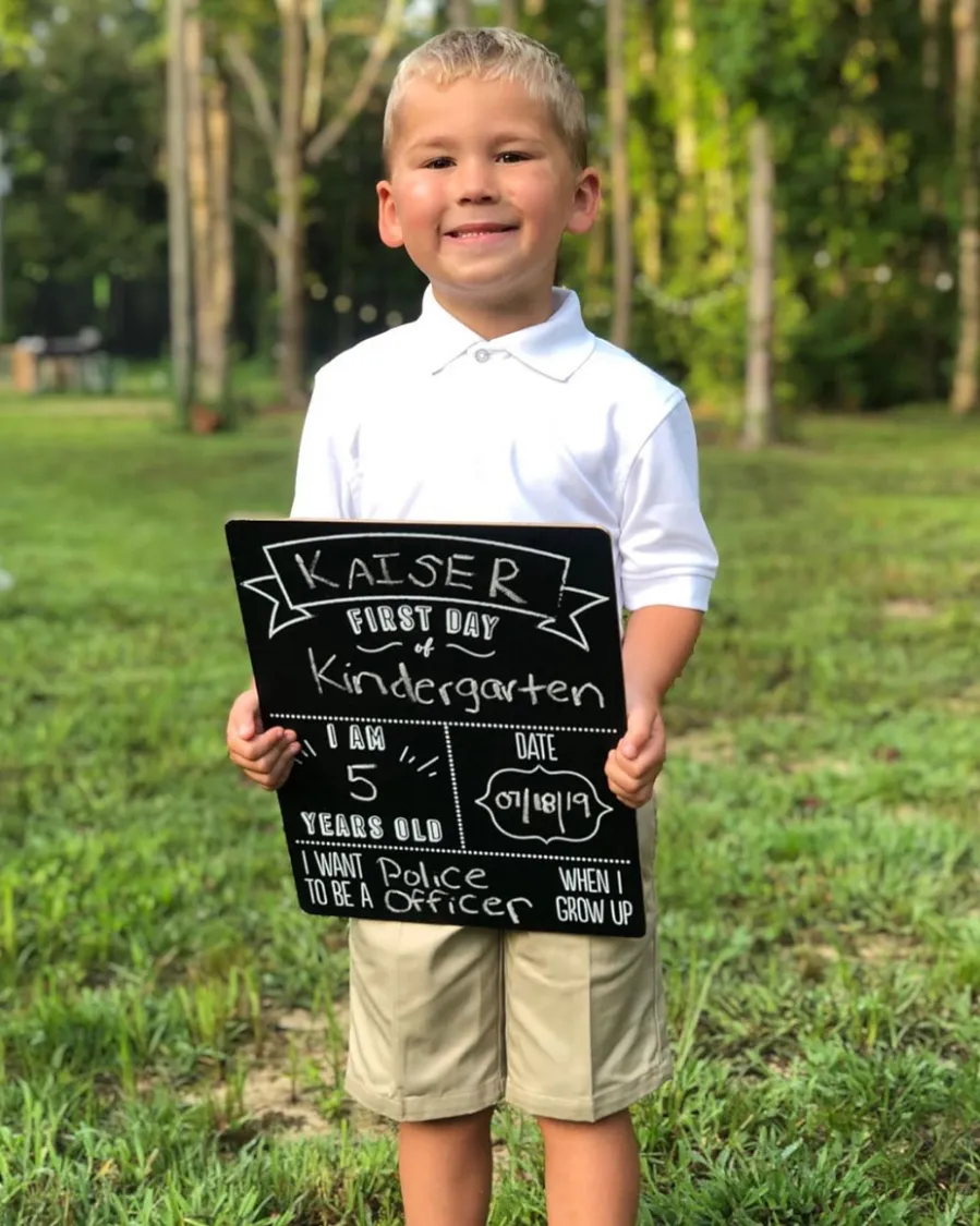Jenelle Eason Kaiser First Day of Kindergarten