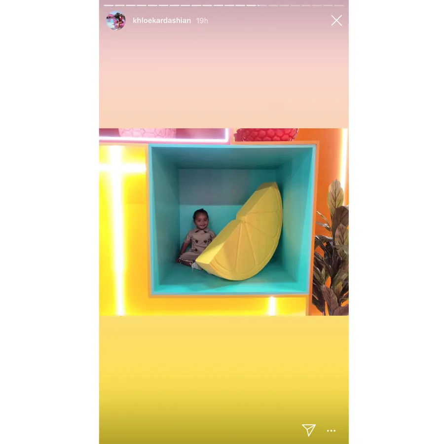 Khloe Kardashian True Thompson World of Fruit Museum