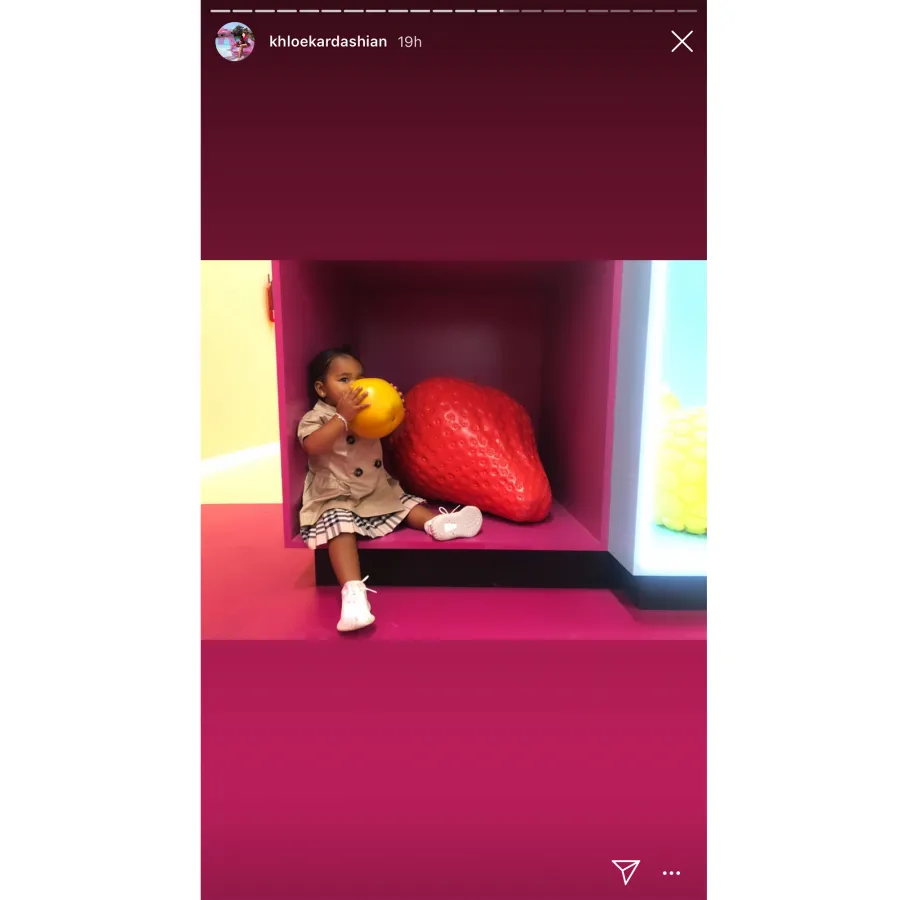 Khloe Kardashian True Thompson World of Fruit Museum