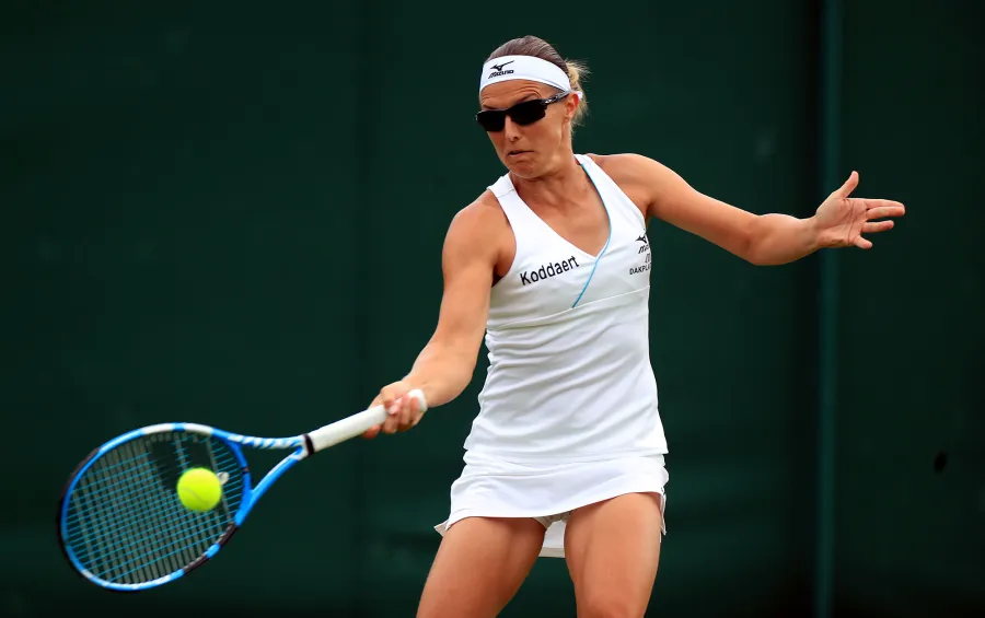 Kirsten Flipkens 2019 Ladies Wimbledon Tennis Outfits