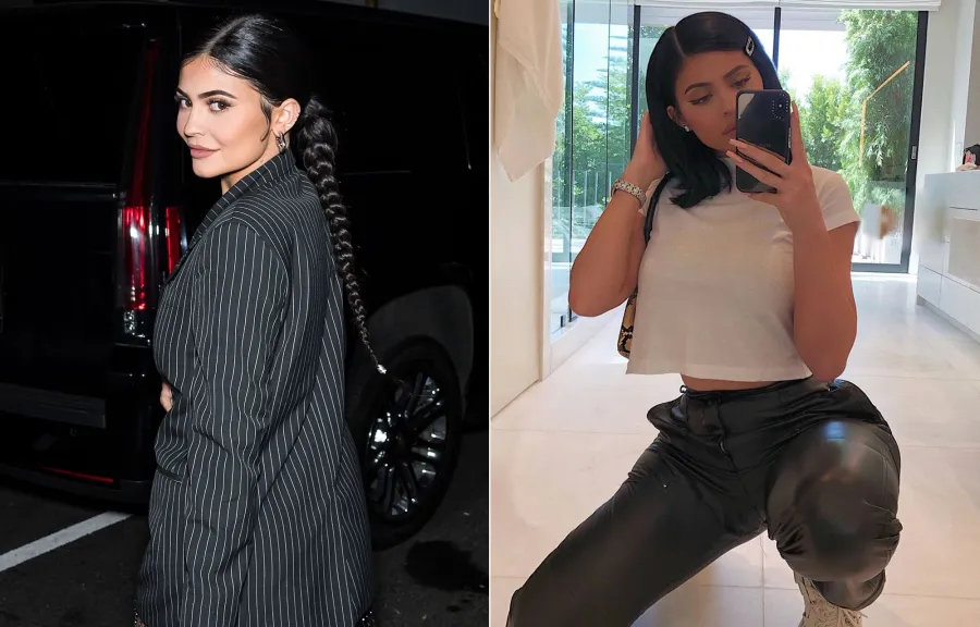 Kylie Jenner Hair Change Extensions to Lob