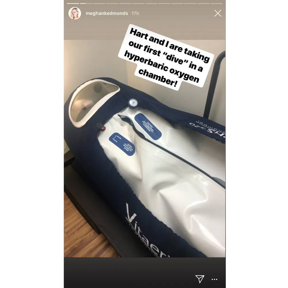 Meghan King Edmonds and Son Hart Try Oxygen Therapy