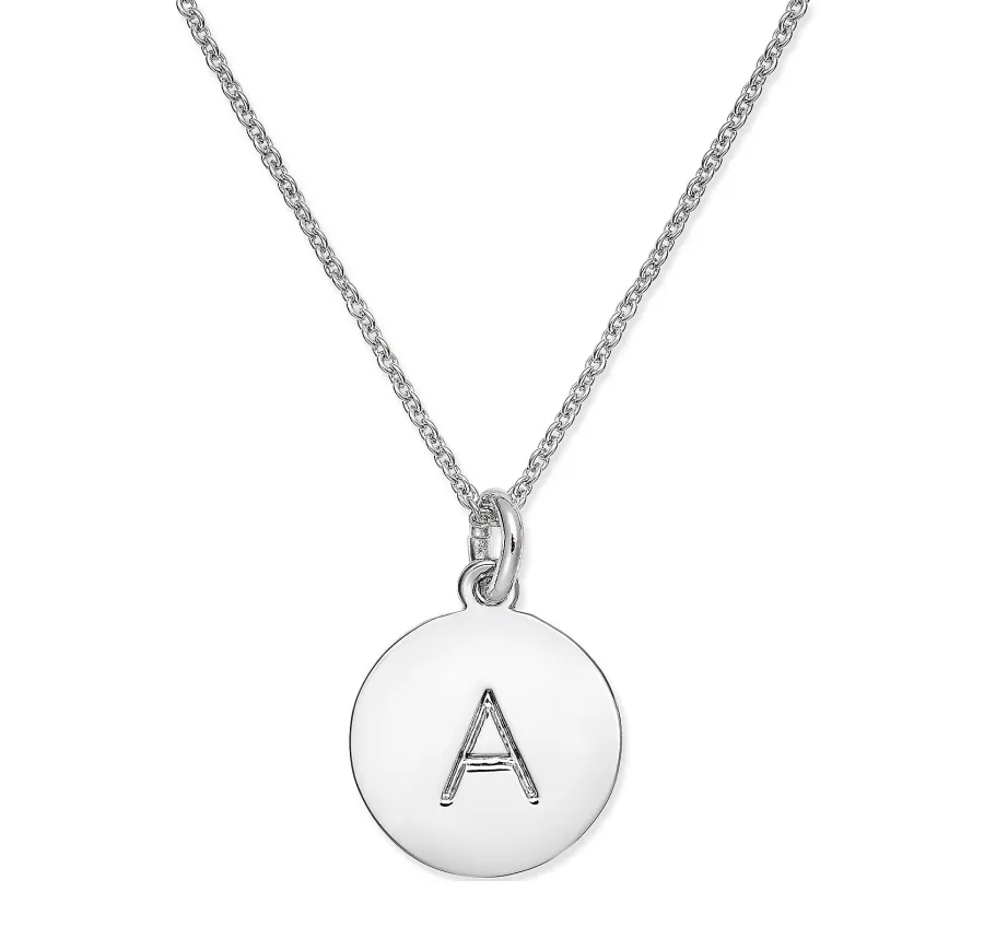 Kate Spade New York Silver-Tone Disc Initials