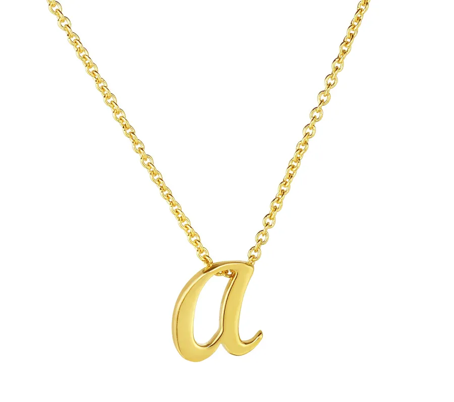 Roberto Coin Cursive Initial Pendant Necklace