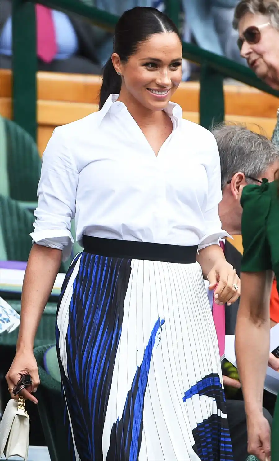 Meghan Markle Skirt Wimbledon July 13, 2019
