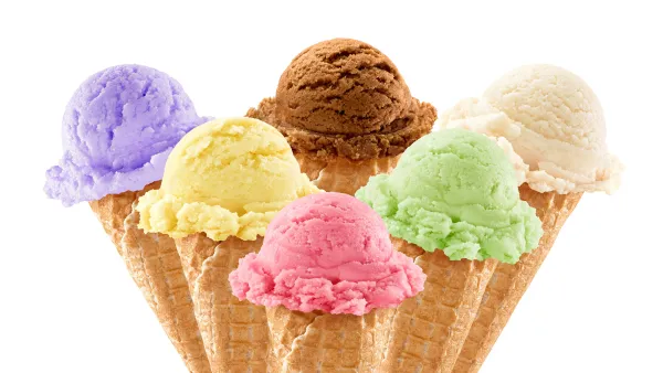 Six Different Ice Cream Scoops National Ice Cream Day