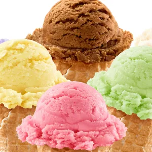 Six Different Ice Cream Scoops National Ice Cream Day