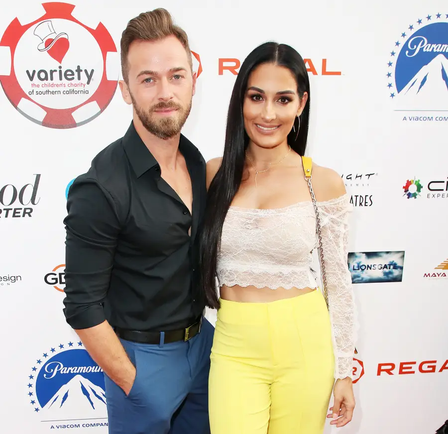 Nikki Bella Says Boyfriend Artem Chigvintsev Has Baby Fever 9th Annual Variety The Children's Charity Poker And Casino Night