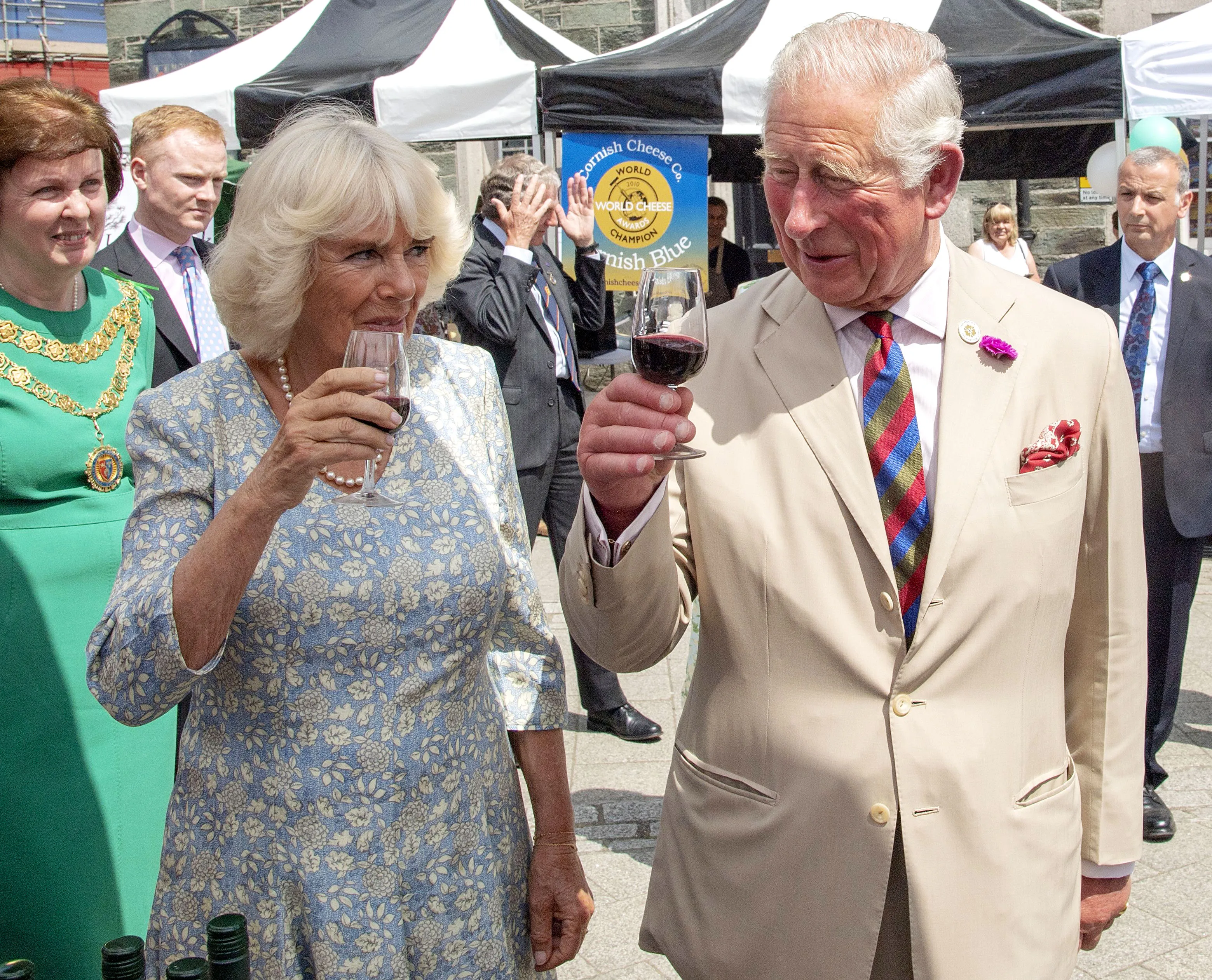 Prince Charles Duchess Camilla Eat Up on Latest Trip