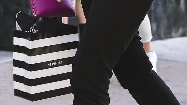 Woman with Sephora Shopping Bag