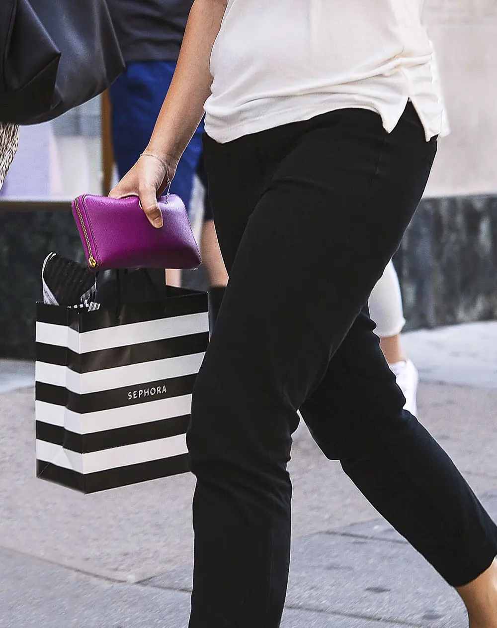 Woman with Sephora Shopping Bag