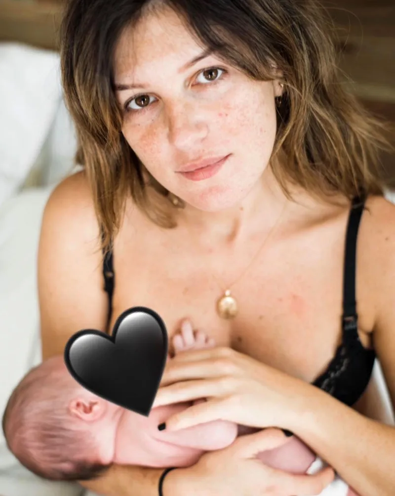 Shenae Grimes-Beech Breast-Feeding