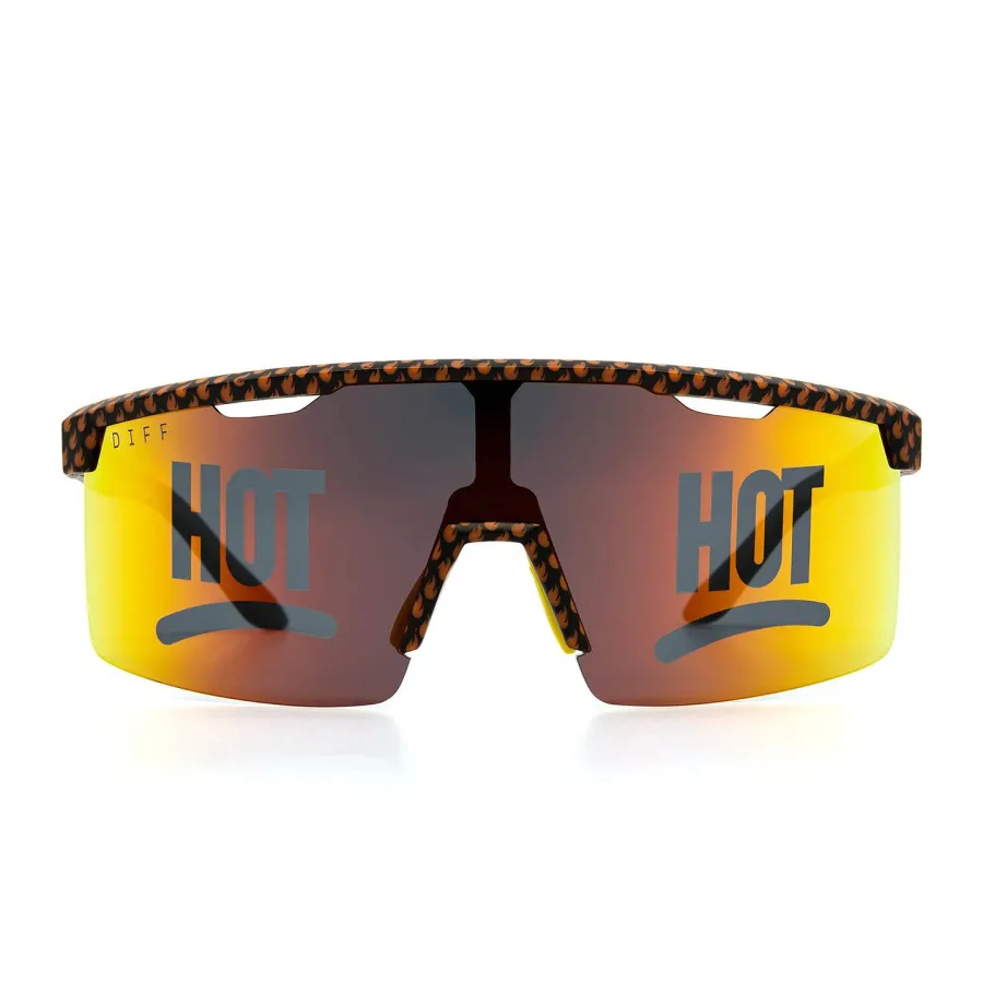 Taco Bell Sunglasses Line - Black Taco Bell Flames + Lava Hot Polarized Lens