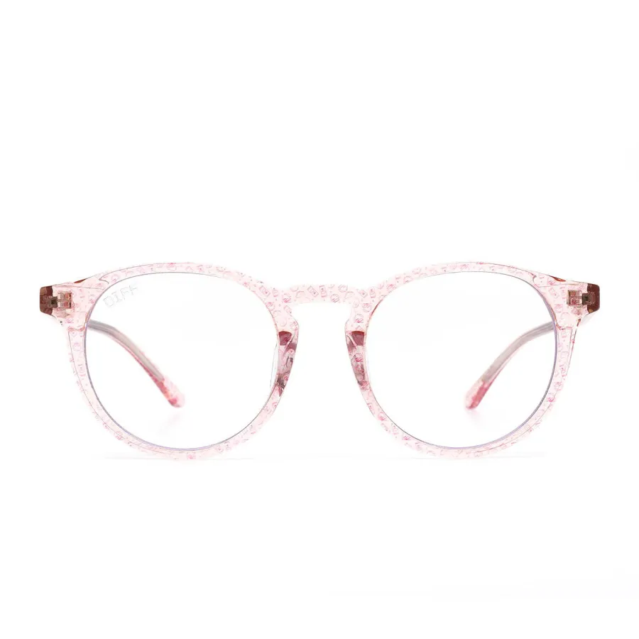 Taco Bell Sunglasses Line - Rose Crystal with Taco Bell Print + Blue Light Technology Lens