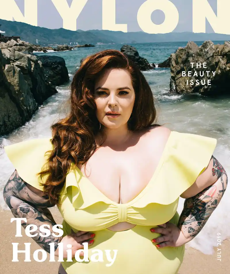 Tess Holliday Looks Amaze in Love Your Body Bathing Suit on Nylon