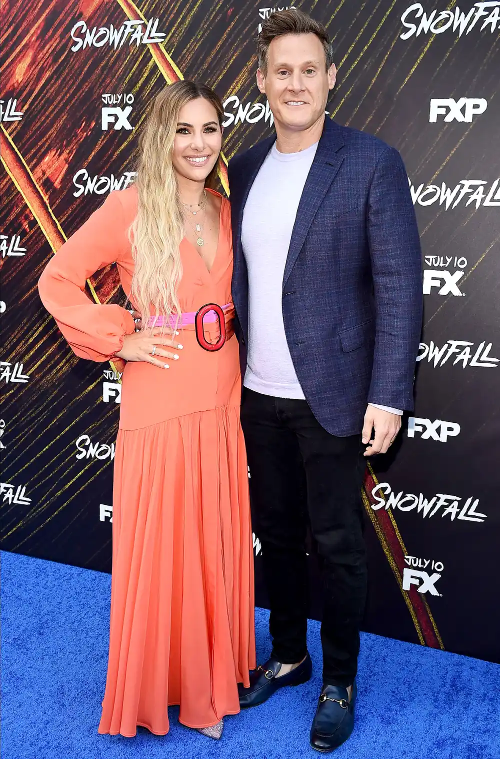 Tracey-Kurland-Trevor-Engelson-Snowfall-premiere