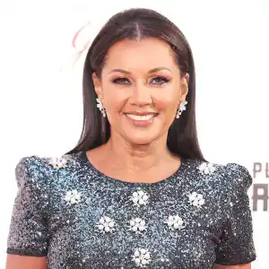 Vanessa Williams Charcoal Sparkly Dress April 24, 2018