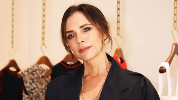 Victoria Beckham Black Coat March 08, 2019