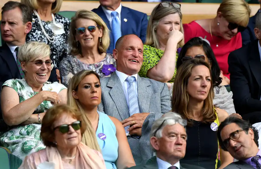 Woody Harrelson Emotions Wimbledon