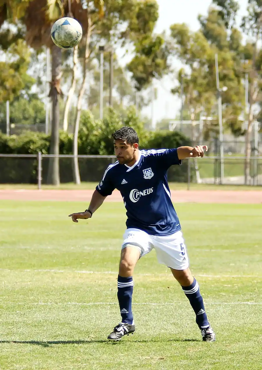 celebrities playing soccer