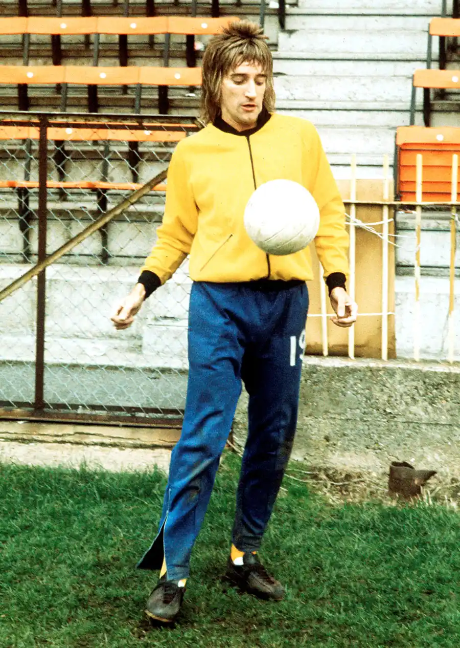 celebrities playing soccer