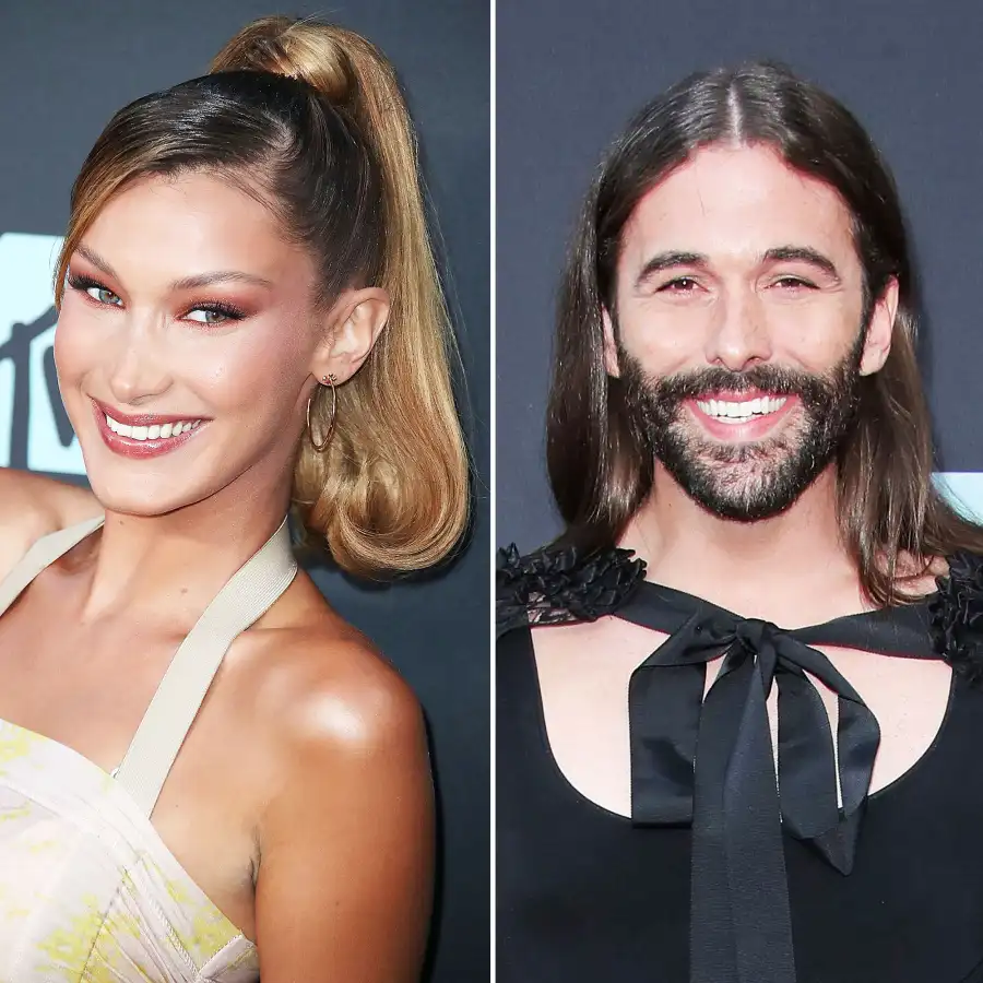 Bella Hadid and Jonathan Van Ness What You Didn't See On TV MTV VMAs 2019