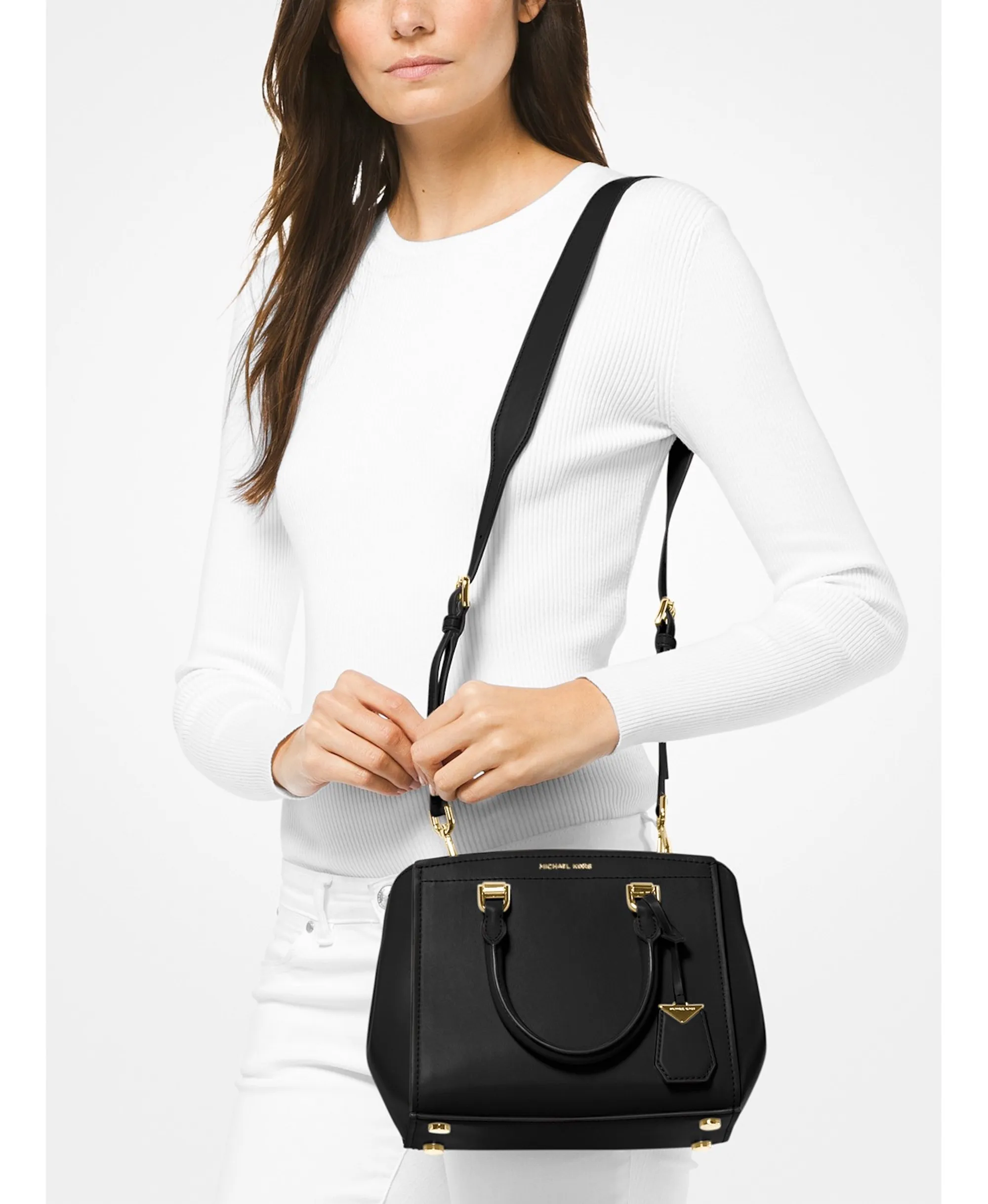 macy's black purse