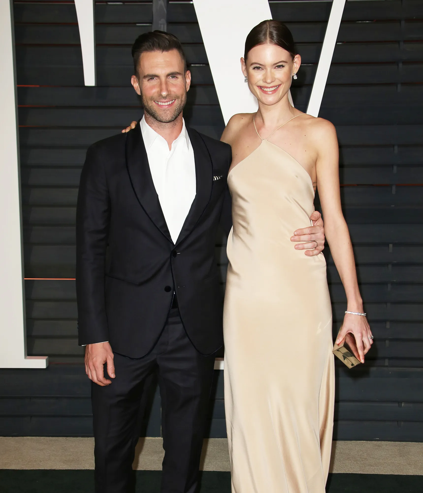 Adam Levine Behati Prinsloo Daughters Dusty Gio