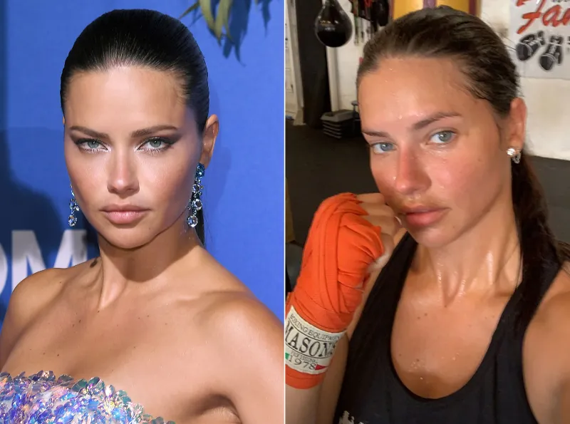 Adriana Lima Makeup-Free Instagram