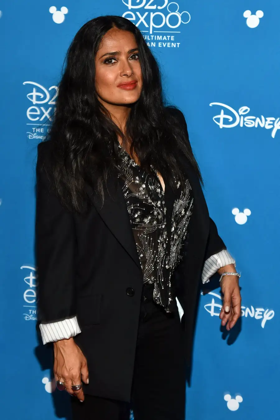 Salma Hayek Angelina Jolie Talks Sending Son Maddox to College, Plus More Stars at D23