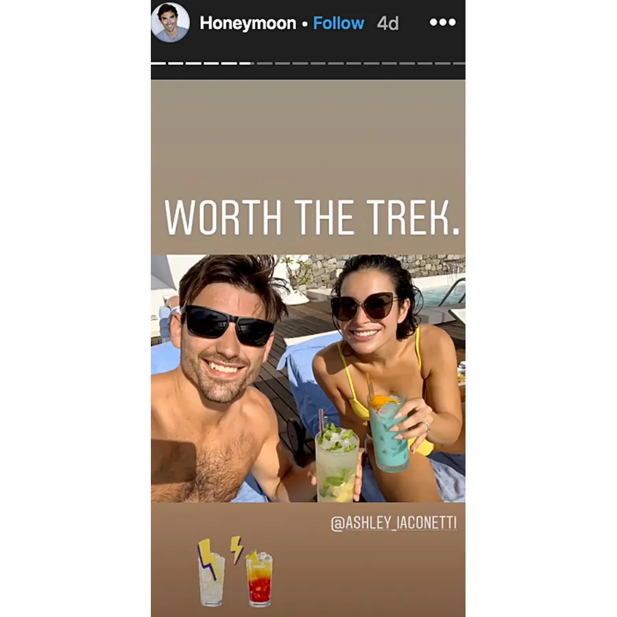 Ashley Iaconetti Jared Haibon Honeymoon Is a Foodie Dream