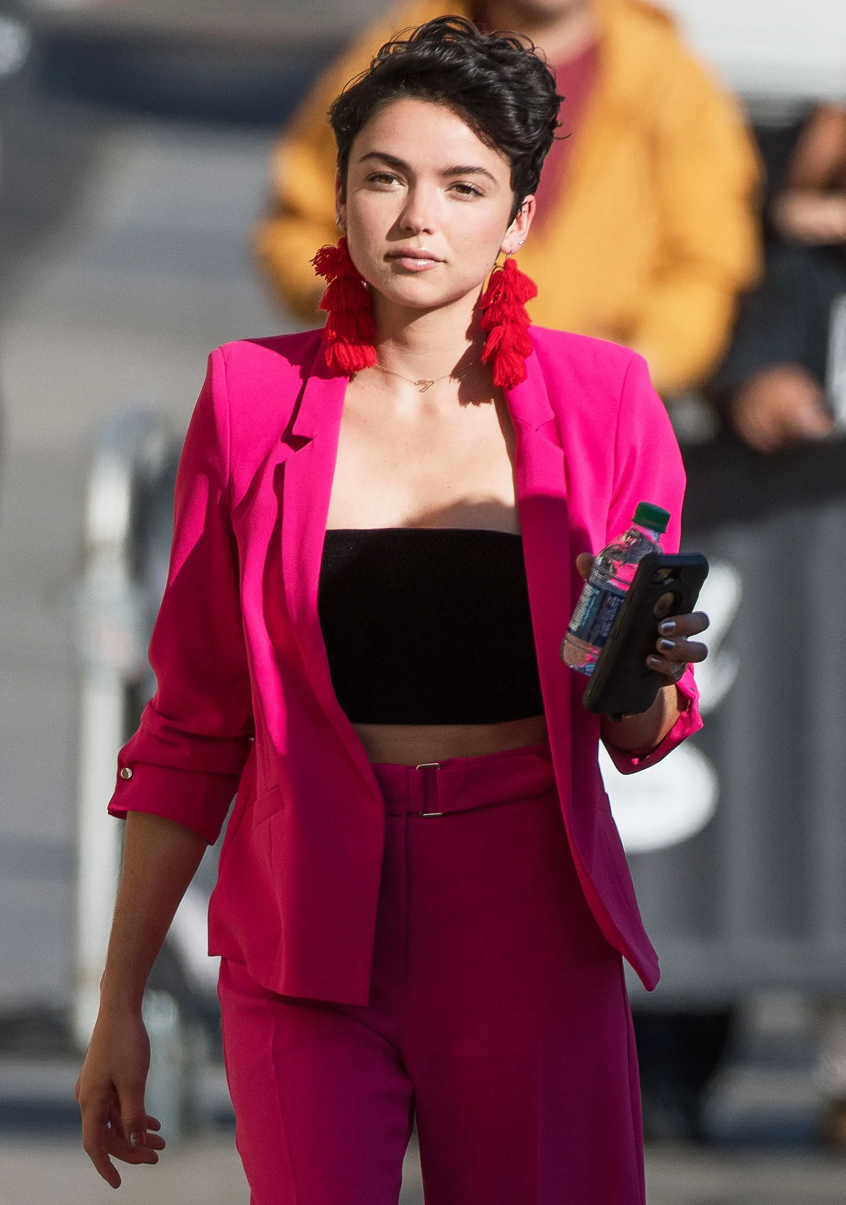 Bekah Martinez Fuchsia Suit February 12, 2018
