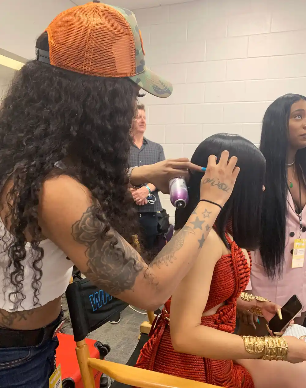 Cardi B's Hair VMAS 2019 BTS