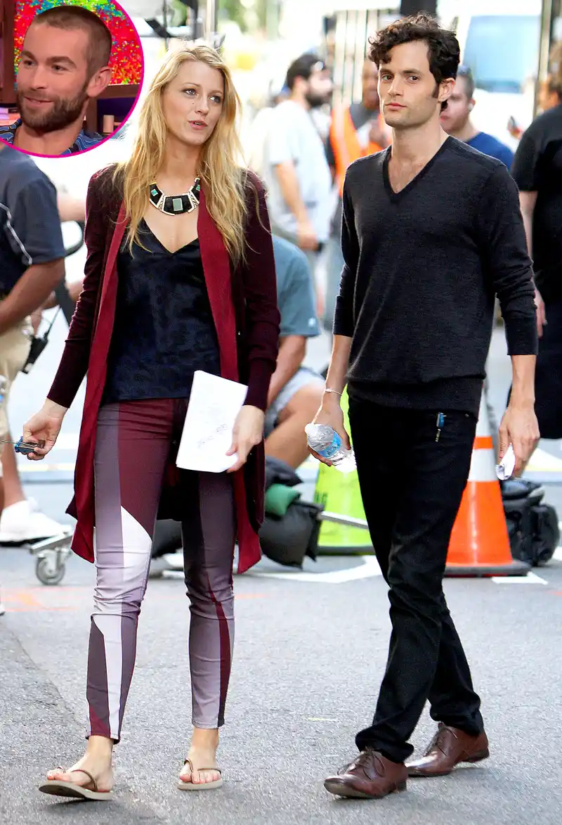 Chace-Crawford-Blake-Lively-Penn-Badgley-Gossip-Girl-Set