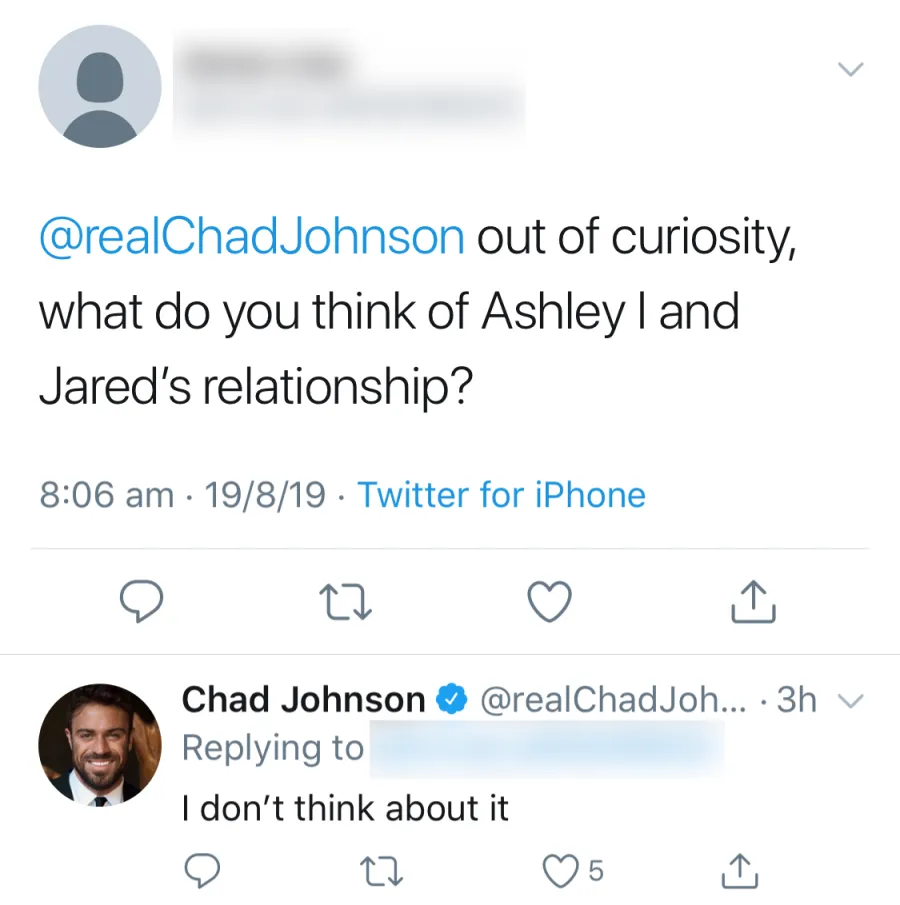Chad Johnson Slams Bachelor Nation Twitter