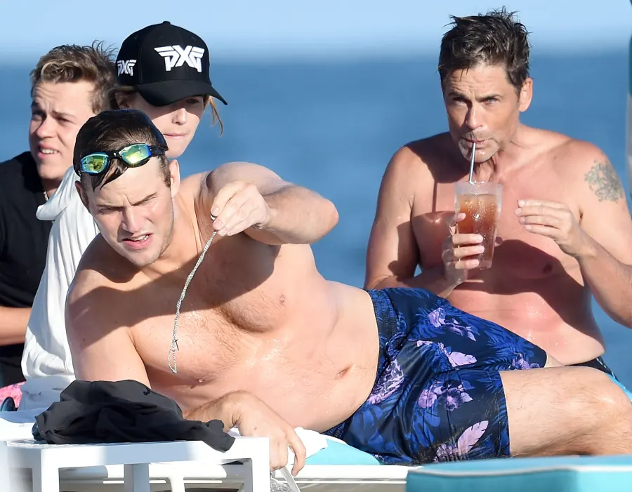 Chris Pratt, Rob Lowe, and Katherine Schwarzenegger Bikini Beach Bods