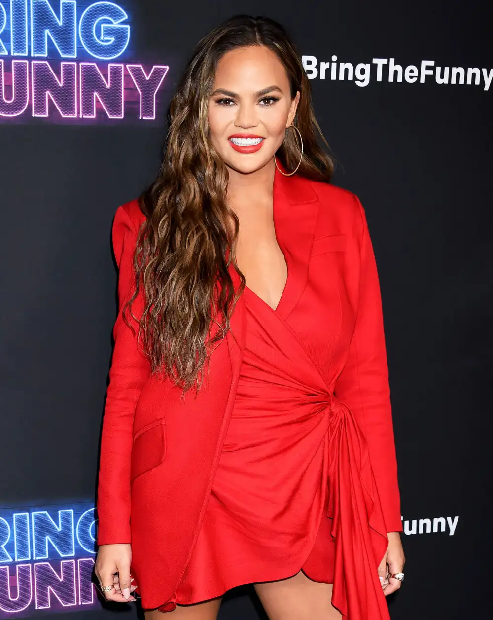 Chrissy Teigen Red Dress