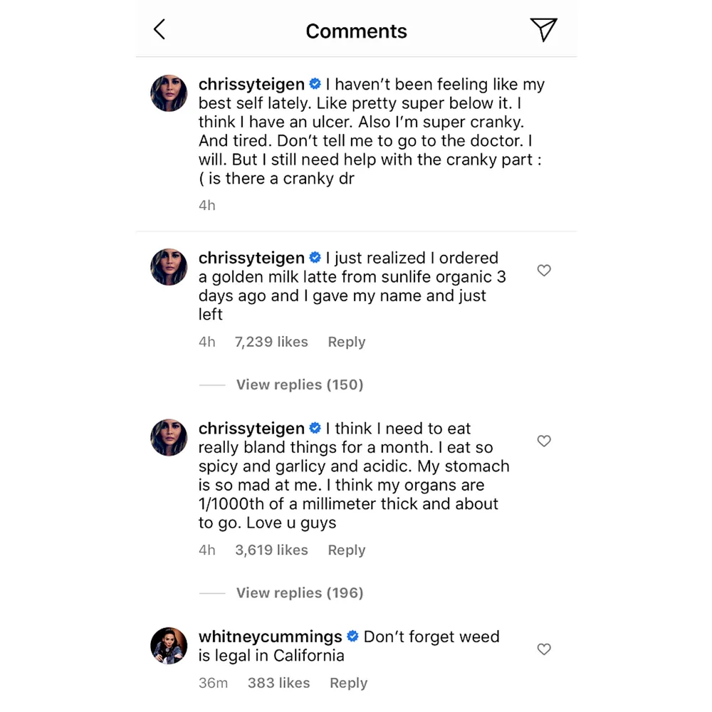 Chrissy Teigen Hasnt Been Feeling Like Her Best Self