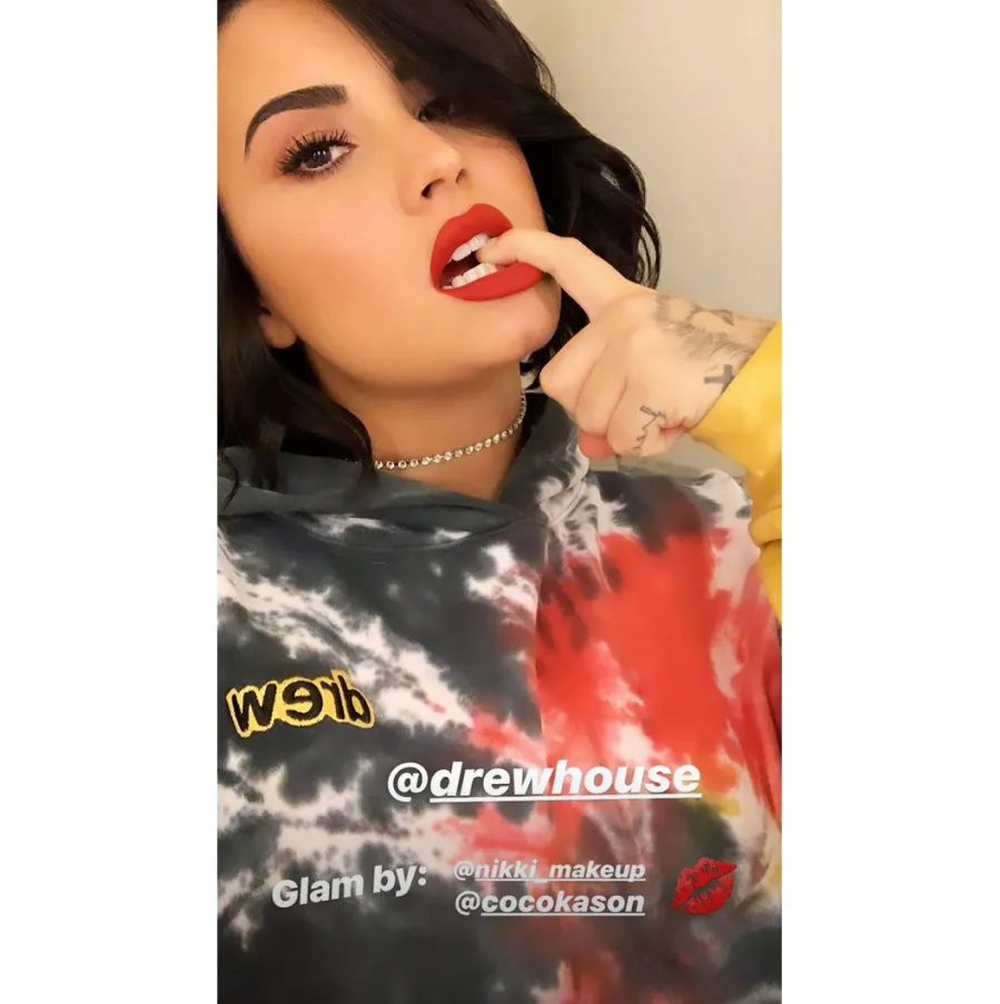 Demi-Lovato-27th-Birthday-at-Ariana-Grande-Concert