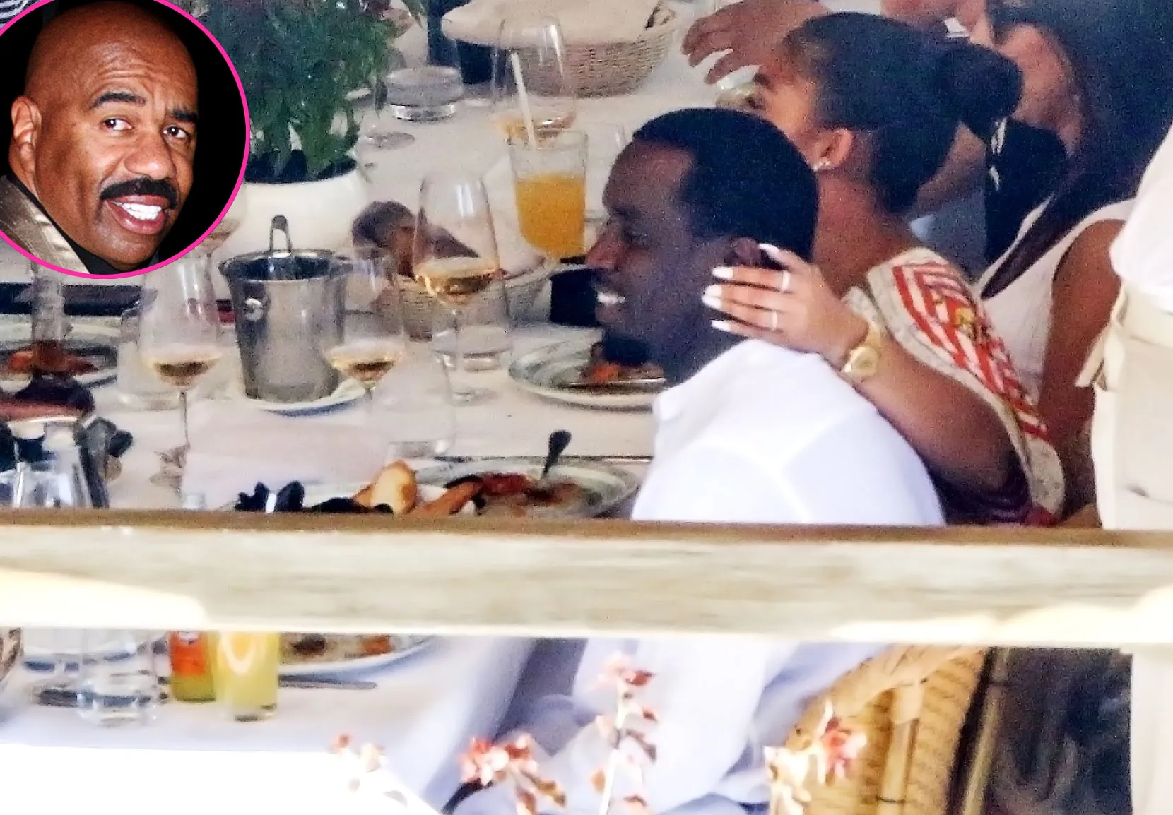 Diddy Vacations With Rumored GF Lori Harvey and Dad Steve Harvey