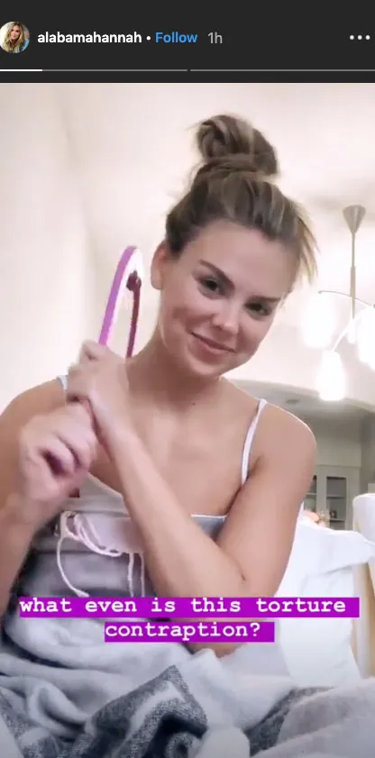 Hannah Brown Calls Herself a 'Dummy,' Jokingly Complains About Solo Massages-2