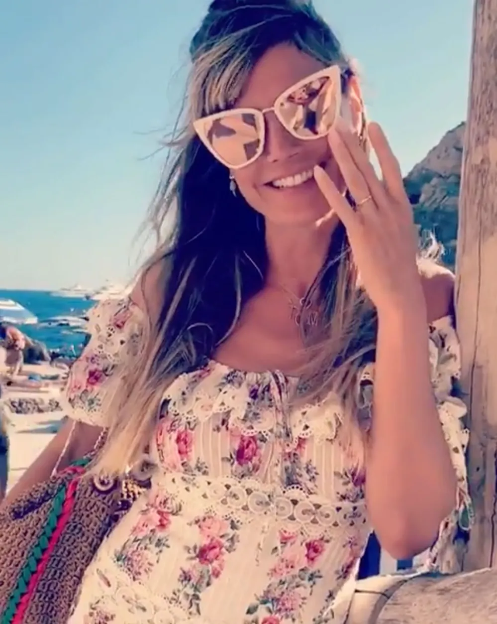 Heidi Klum Gold Wedding Band Instagram