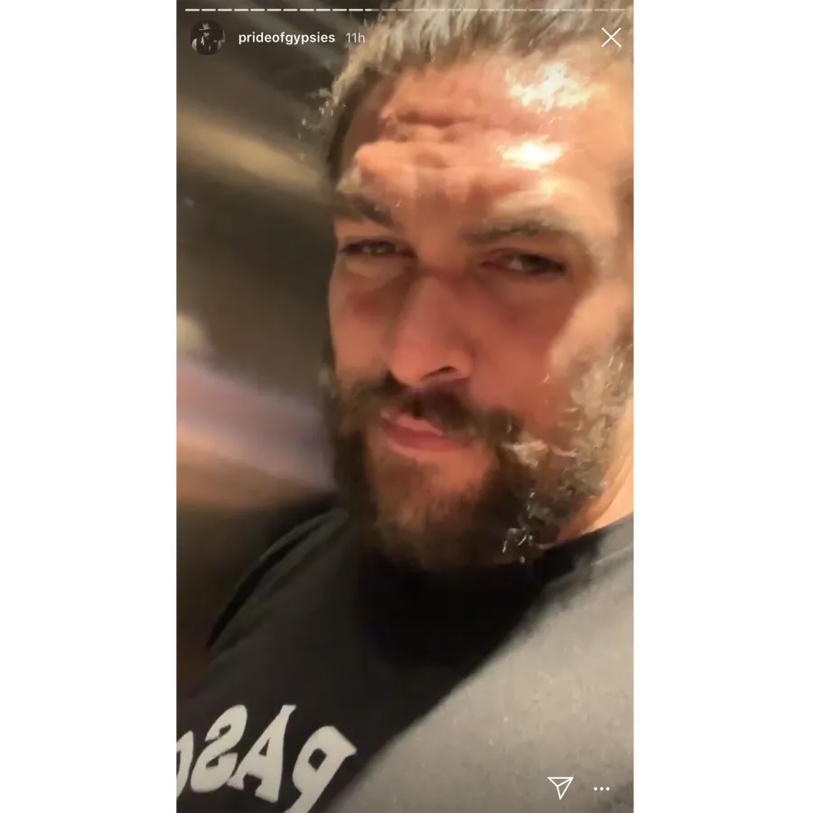 Jason Momoa Gets Stuck on Elevator
