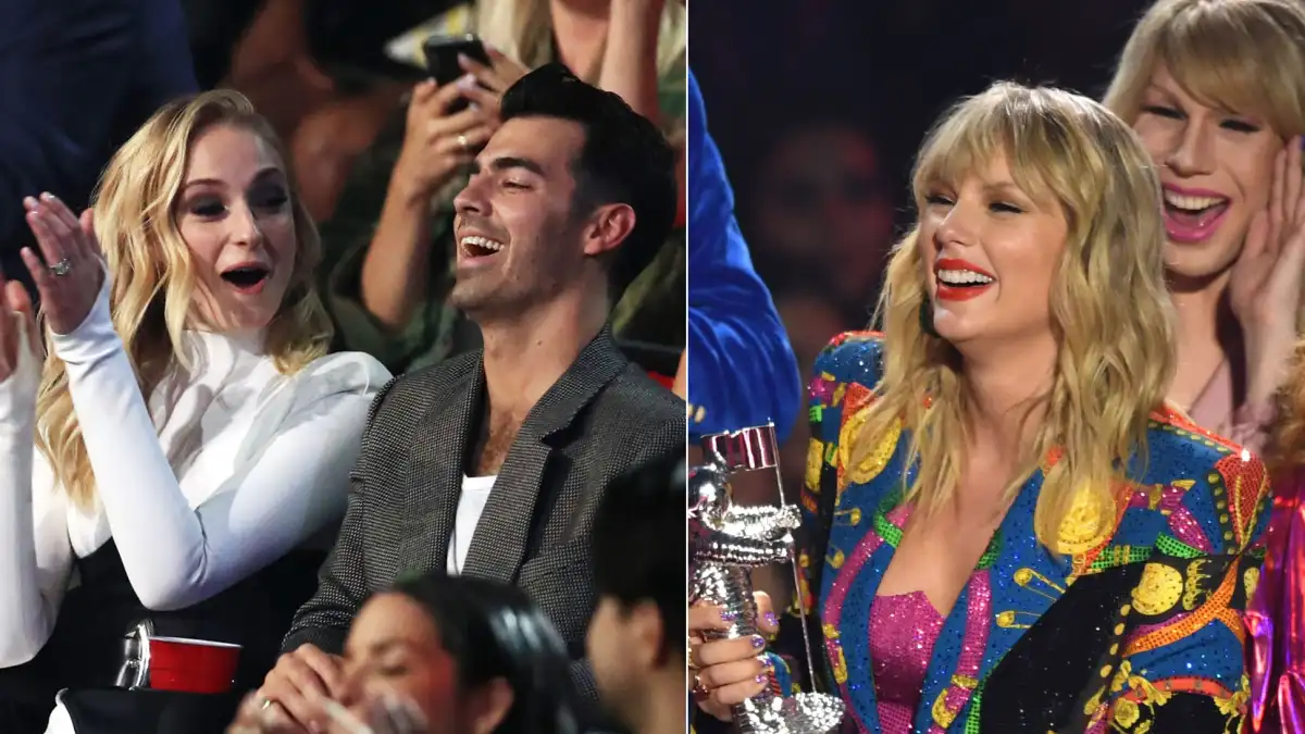 Joe Jonas and Sophie Turner Give His Ex Taylor Swift a Standing Ovation at the VMAs
