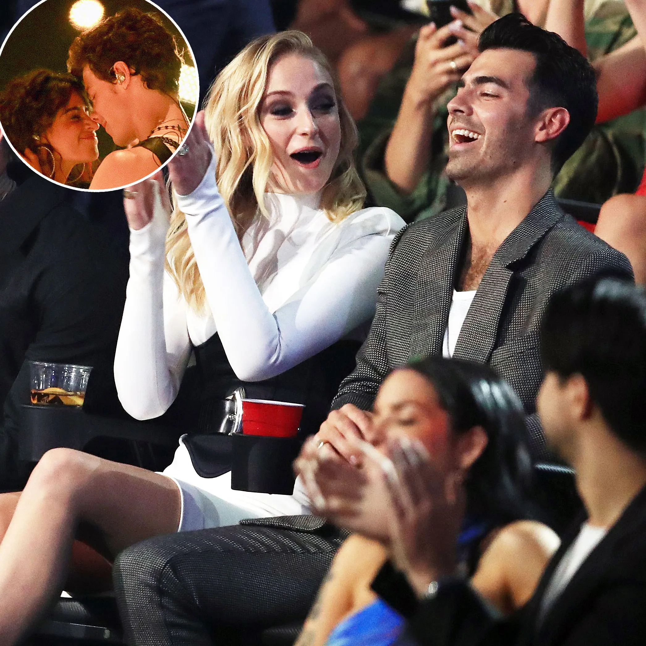 Joe Jonas and Sophie Turner Were Desperately Waiting for Shawn Mendes and Camila Cabello to Kiss During VMAs 2019 Performance