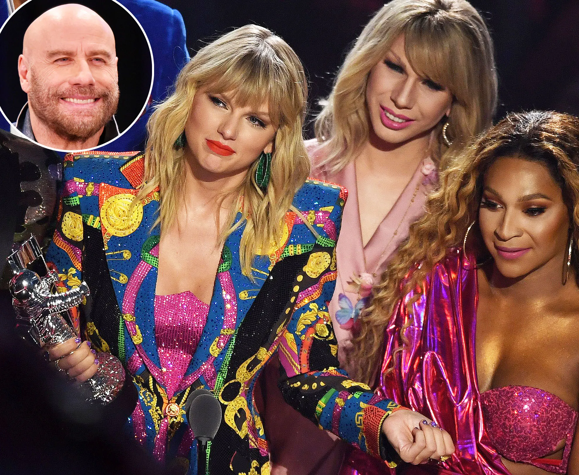 John Travolta Mistakes RuPaul’s Jade Jolie for Taylor Swift at VMAs