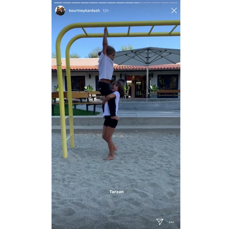 Kardashian Kids Penelope Helps Reign On Monkey Bars