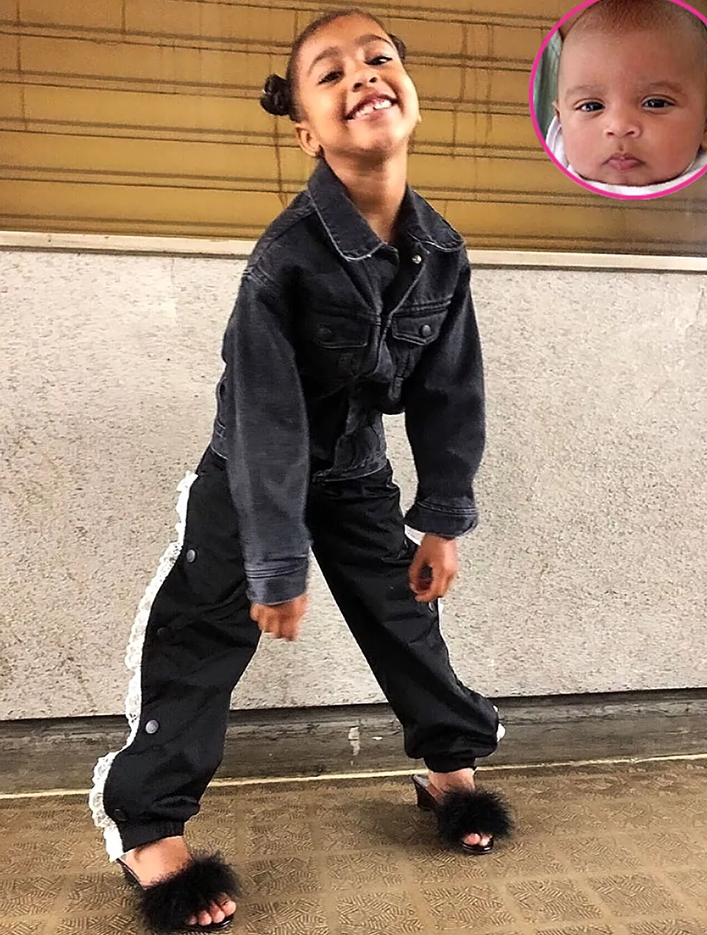 Kim Kardashian Shares 1st Pic Daughter North Son Psalm