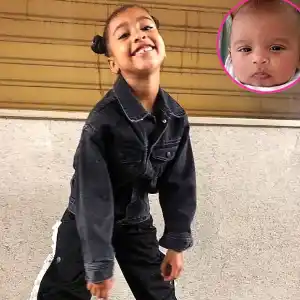 Kim Kardashian Shares 1st Pic Daughter North Son Psalm