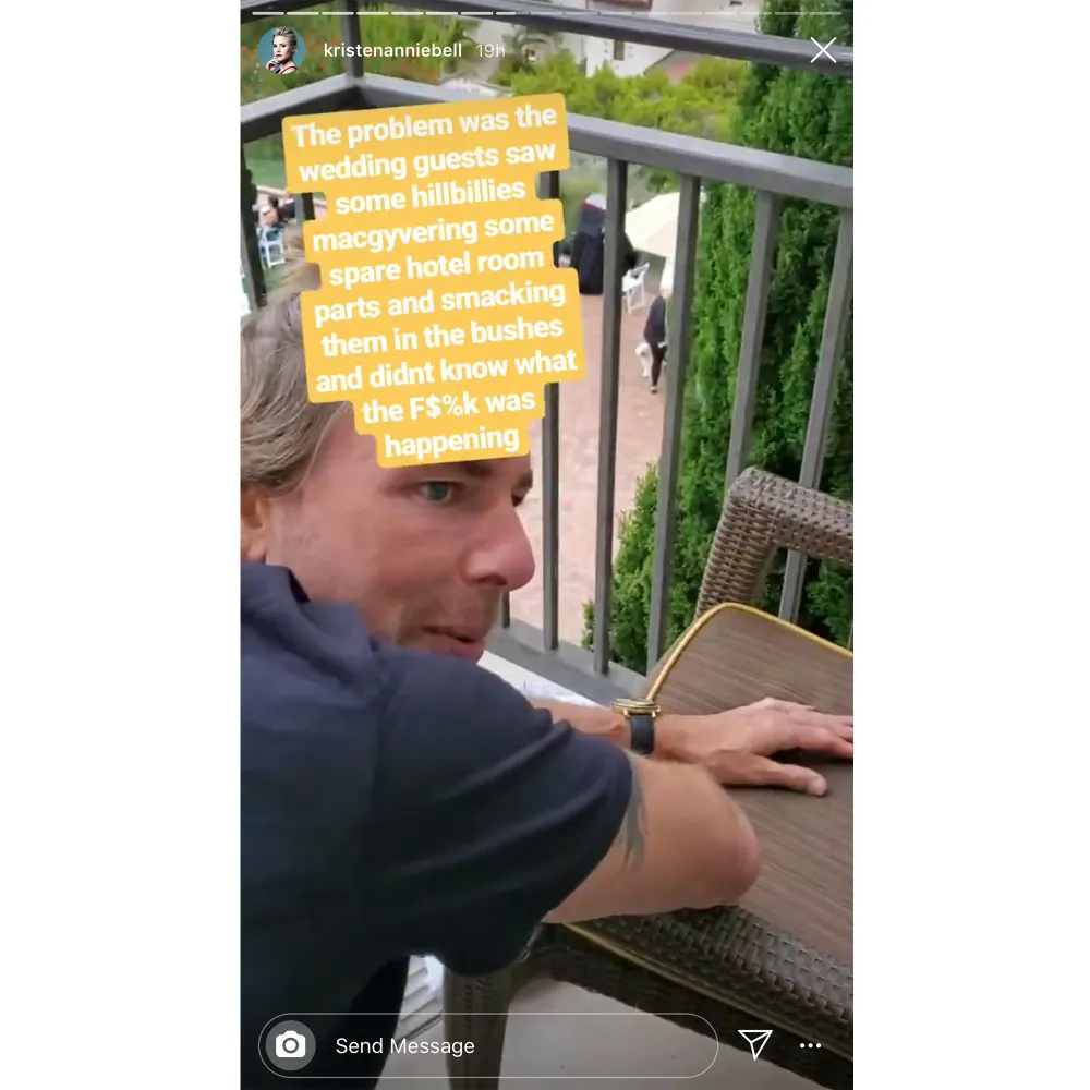 Kristen Bell Dax Shepard Rescue Daughter Lost Lego in Middle of Wedding